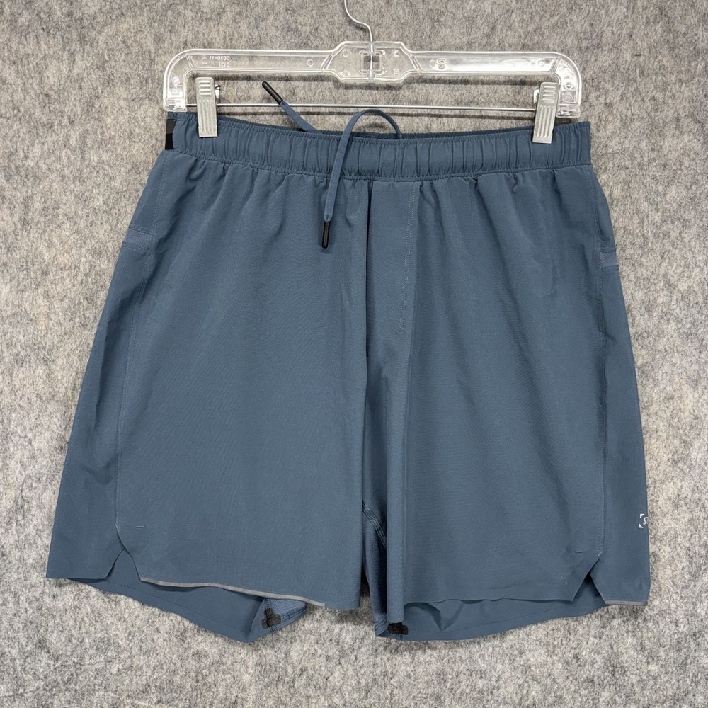 Lululemon Surge Shorts Men's Medium 7" Inseam Blue Running Train Gym Drawstring